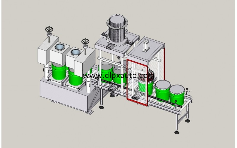 2頭真石漆、彩石漆灌裝機