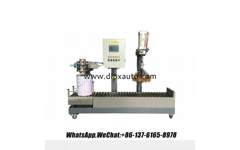 環保高效桶內固化劑加蓋灌裝機