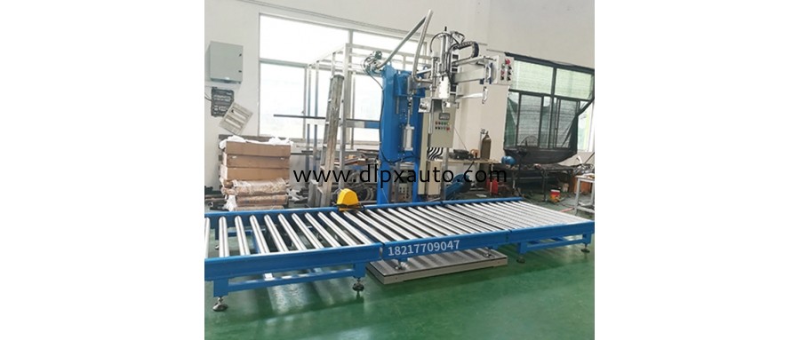 1000KG噸桶發酵肥擺臂式灌槍灌裝機